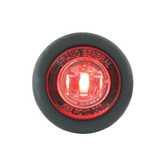 75293 1" MINI RED/CLEAR 1LED W/ GROMMET DUAL FUNCTION LIGHT Salmon