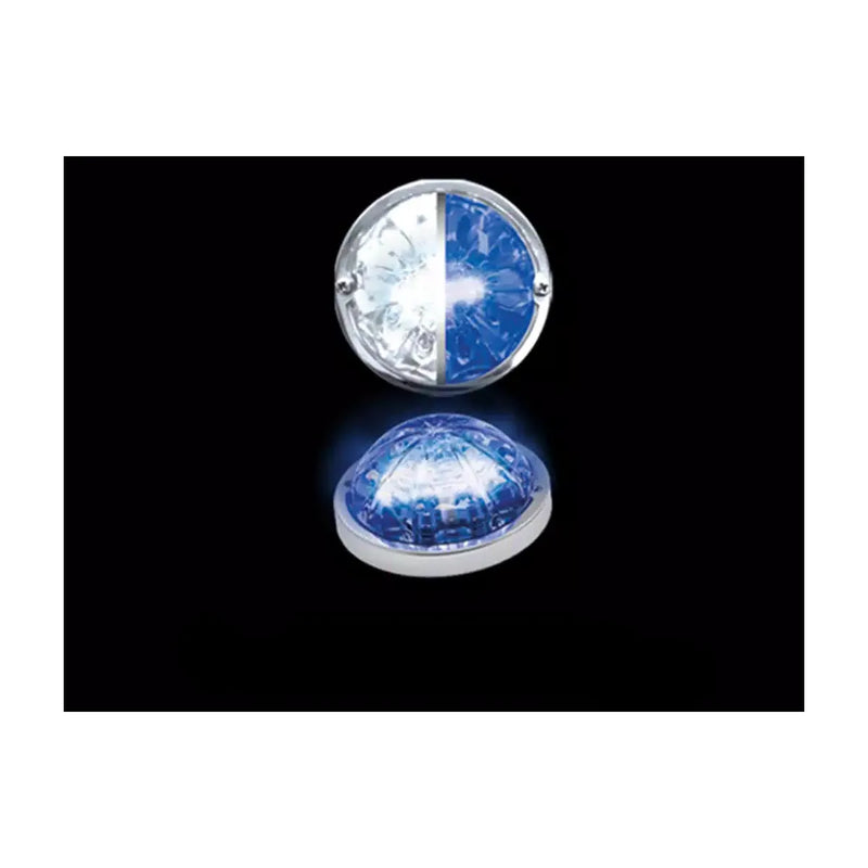 Roadworks Lo-Pro Hero Watermelon LED Marker Light (Choose Color) White & Blue/Clear Black
