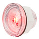 75303 1-1/4" RED/CLEAR DIAMOND LENS 1 LED DUAL FUNT. LIGHT W/ NUT Pink