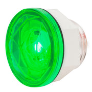 75306 1-1/4" GREEN/GRN DIAMOND LENS 1 LED INTERIOR LIGHT W/ NUT Lime Green