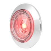 75323 1-1/4" Diamond Lens LED Light Red/Clear Thistle