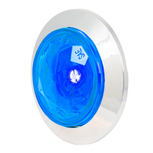 75325 1-1/4" Diamond Lens LED Light Blue Dodger Blue