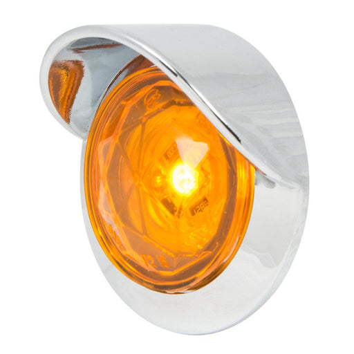 75330 1-1/4" Diamond Lens LED Light Amber Goldenrod