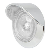 75334 1-1/4" Diamond Lens LED Light White/Clear Light Gray
