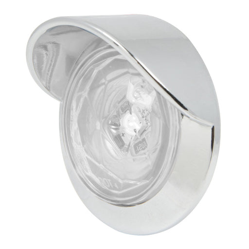 75334 1-1/4" Diamond Lens LED Light White/Clear Light Gray