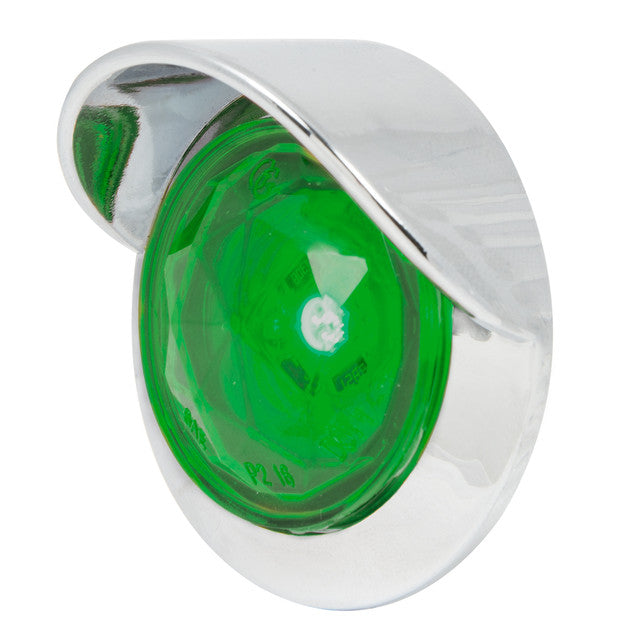 75336 1-1/4" Diamond Lens LED Light Green Forest Green