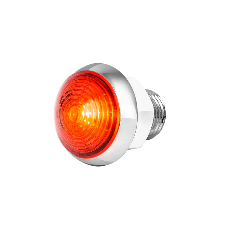 75341 1-1/4" RED/RED CLASSIC 1LED DUAL FUN. LIGHT W/ CR. HOUSING 1-1/4" MINI MOON Light Gray