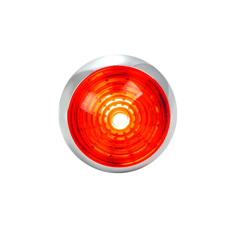 75341 1-1/4" RED/RED CLASSIC 1LED DUAL FUN. LIGHT W/ CR. HOUSING 1-1/4" MINI MOON Orange Red