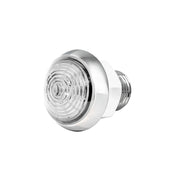 75342 1-1/4" WHITE/CLR CLASSIC 1LED DUAL FUN. LIGHT W/ CR. HOUSING 1-1/4" MINI MOON Light Gray