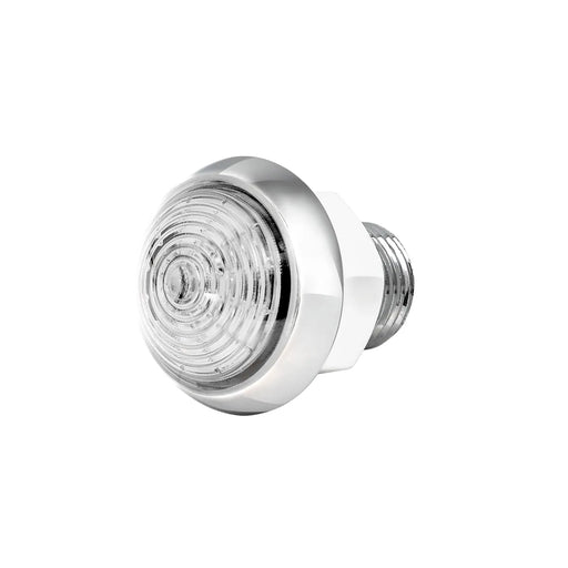 Light Gray 75342 1-1/4" WHITE/CLR CLASSIC 1LED DUAL FUN. LIGHT W/ CR. HOUSING 1-1/4" MINI MOON