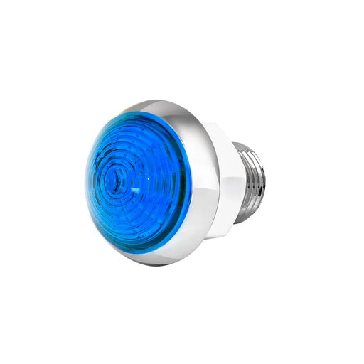 Royal Blue 75343 1-1/4" BLUE/BLUE CLASSIS 1LED DUAL FUN. LIGHT W/ CR. HOUSING 1 1/4" MINI MOON