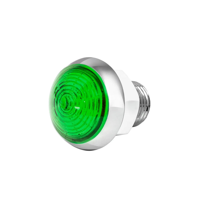 75344 1-1/4" GREEN/GRN CLASSIS 1LED DUAL FUN. LIGHT W/ CR. HOUSING Light Gray