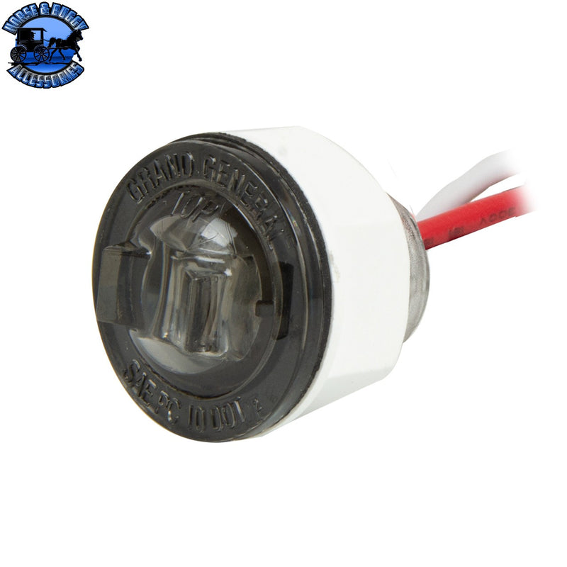 amber/smoked 1"  MINI PUSH/SCREW WIDE ANGLE LED LIGHT IN SMOKE LENS 75350