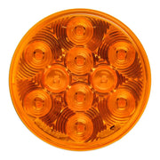 4" HIGHWAY AMBER/AMBER 10 LED SEALED LIGHT 4" ROUND Chocolate