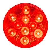 4" HIGHWAY RED/RED 10 LED SEALED LIGHT 4" ROUND Light Salmon