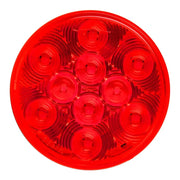 4" HIGHWAY RED/RED 10 LED SEALED LIGHT 4" ROUND Red