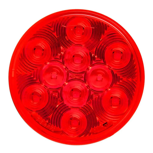 Red 4" HIGHWAY RED/RED 10 LED SEALED LIGHT 4" ROUND