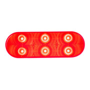 75771 Highway Series Oval LED Light with 6 Diodes Red Red