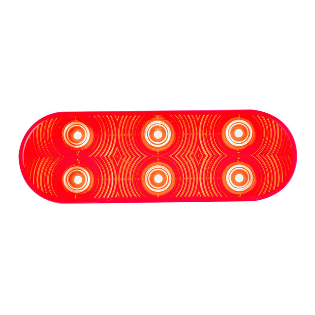 75771 Highway Series Oval LED Light with 6 Diodes Red Red