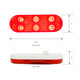 75771 Highway Series Oval LED Light with 6 Diodes Red Red