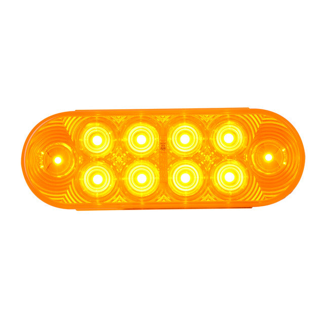 75775 Highway Series Oval LED Light with 10 Diodes Amber Orange