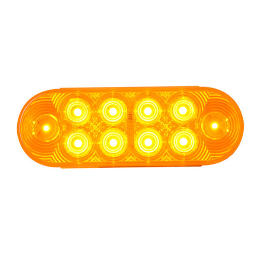 75775 Highway Series Oval LED Light with 10 Diodes Amber Orange