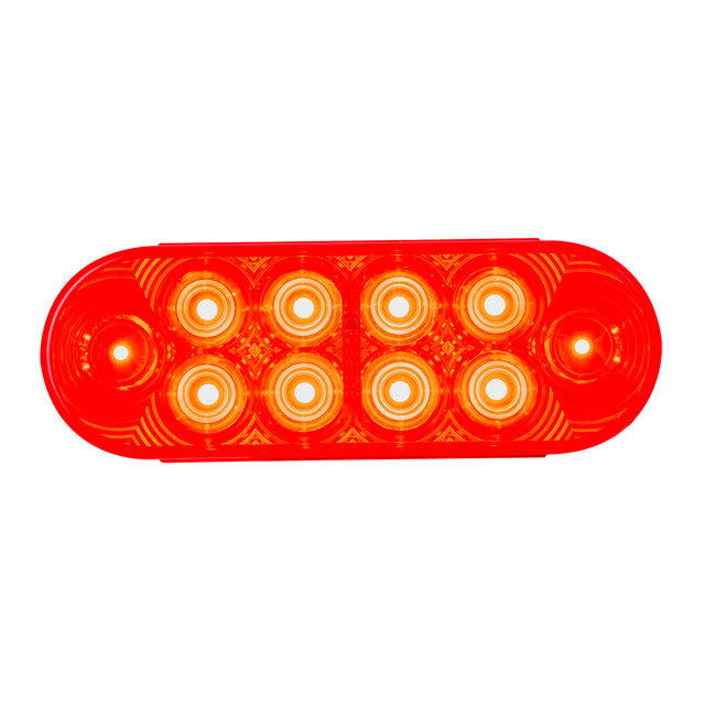75776 Highway Series Oval LED Light with 10 Diodes Red Light Goldenrod