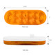 75777 Highway Series Oval LED Light with 10 Diodes White/Clear White Smoke