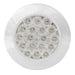 Light Gray 4" FLEET WHITE/CLEAR 18 LED SURFACE MOUNT W/ BEZEL, 3WIRES 4" ROUND