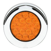 75845 Fleet Series 4" Surface Mount LED Light w/ Twist-On Bezel & 3 Wires, Amber 4" ROOUND Dark Slate Gray