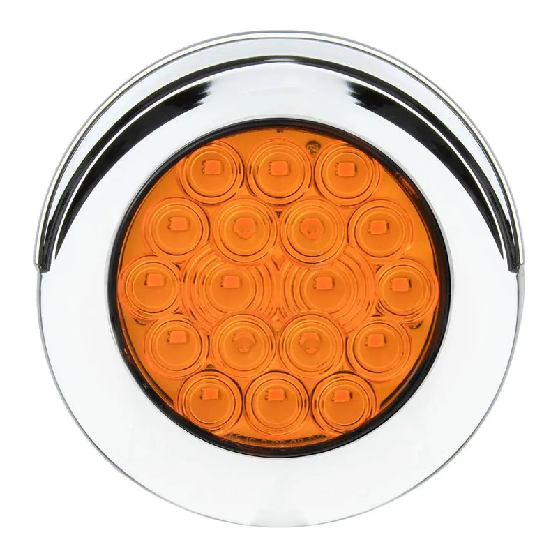 75845 Fleet Series 4" Surface Mount LED Light w/ Twist-On Bezel & 3 Wires, Amber 4" ROOUND Dark Slate Gray