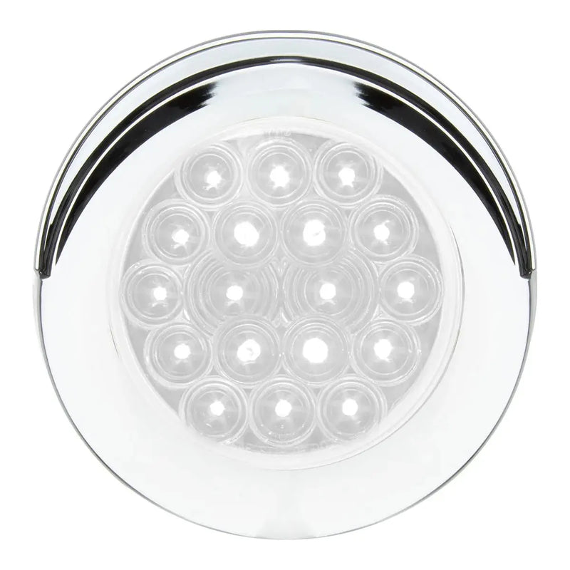 75849 Fleet Series 4" Surface Mount LED Light w/ Twist-On Bezel & 3 Wires White/Clear 4" ROUND Lavender