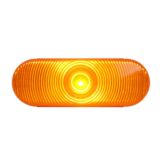 75850 One LED Series Oval Single LED Light Amber Dark Orange