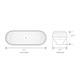 75851 One LED Series Oval Single LED Light Light Gray