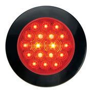 75857 Fleet Series 4" Surface Mount LED Light w/ Twist-On Bezel & 3 Wires Red Firebrick