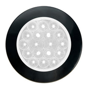 75859 Fleet Series 4" Surface Mount LED Light w/ Twist-On Bezel & 3 Wires White/Clear Light Gray