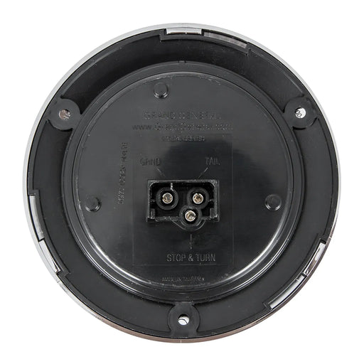 75876 Fleet Series 4" Flange Mount LED Light w/ Twist-On Bezel & 3 Prong Plug, Amber/Clear 4" ROUND Dark Slate Gray