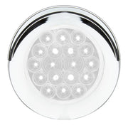 75879 Fleet Series 4" Flange Mount LED Light w/ Twist-On Bezel & 3 Prong Plug, White/Clear 4" ROUND Lavender