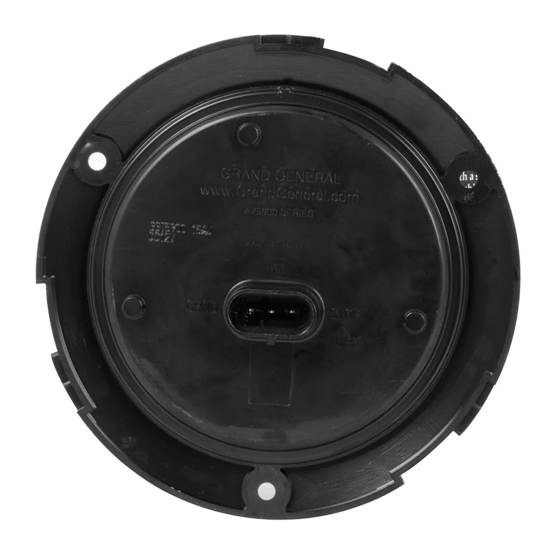 75902 Fleet Series 4" Flange Mount LED Light w/ Twist-On Bezel & 3-Pin Plug, Red 4" ROUND Dark Slate Gray