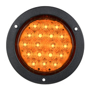 75910 Fleet Series 4" LED Light w/ Black Flange Mount & 3-Prong Plug, Amber Dark Slate Gray