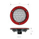 75916 Fleet Series 4" Flange Mount LED with Reflector Ring, Amber/Clear Saddle Brown