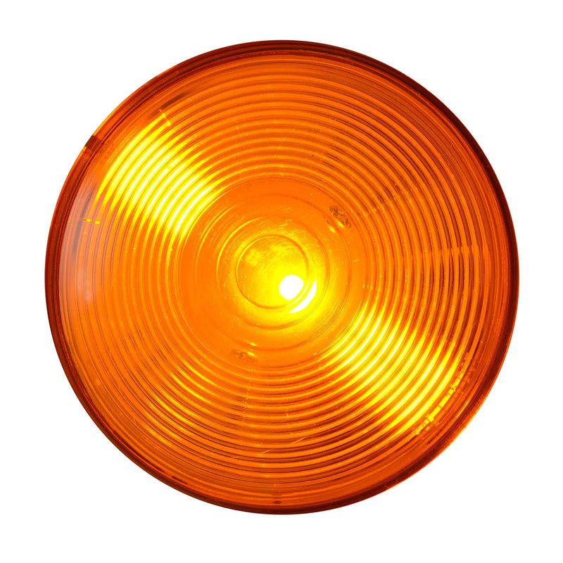 75920 One LED Series 4" Single LED Light, Amber 4" ROUND Chocolate