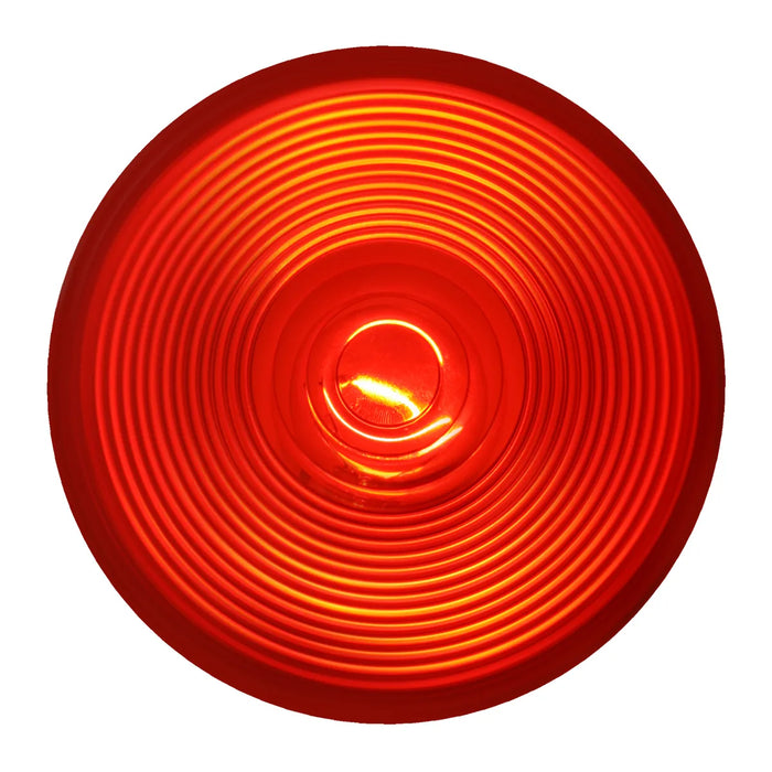 Firebrick 4" RED/RED 1 LED SEALED S/T/T LIGHT 4" ROUND