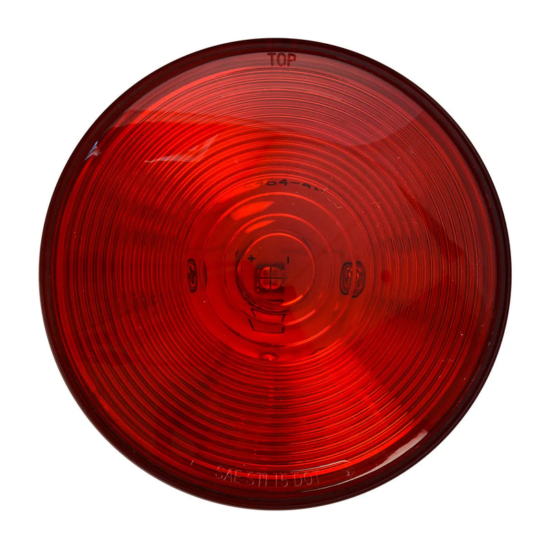 75922 One LED Series 4" Single LED Light, Red 4" ROUND Dark Red