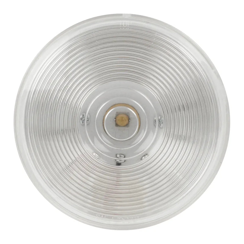 75921 One LED Series 4" Single LED Light, Amber/Clear 4" ROUND Gray
