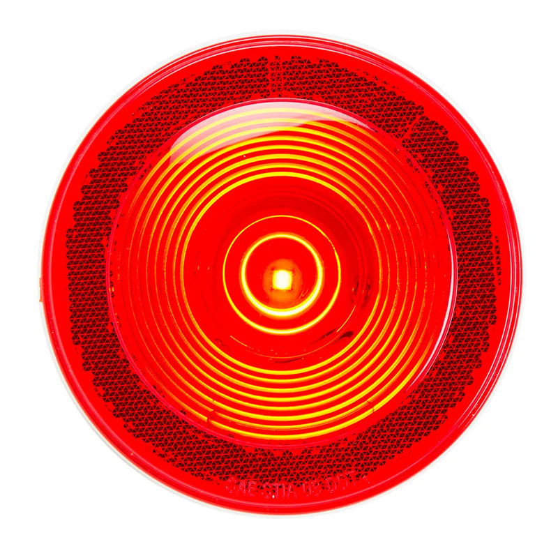 75925 Reflective Series 4" LED Light with Reflective Ring Lens, Red 4" ROUND Light Goldenrod