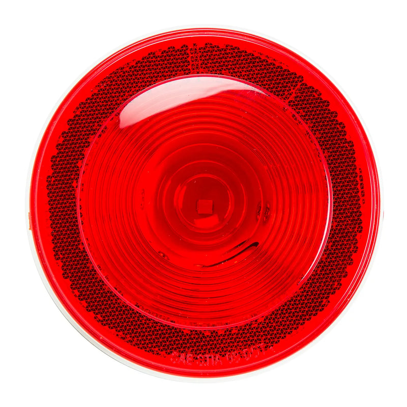 75925 Reflective Series 4" LED Light with Reflective Ring Lens, Red 4" ROUND Red