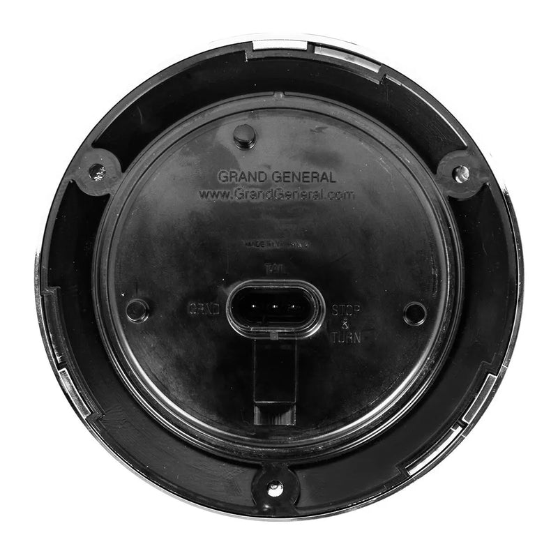 75955 Fleet Series 4" Flange Mount LED Light w/ Twist-On Bezel & 3-Pin Plug, Amber 4" ROUND Dark Slate Gray