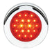 Firebrick 4" FLEET RED/RED 18 LED FLANGE MT. W/VISOR BEZEL 3PIN 4" ROUND