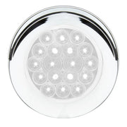 75959 Fleet Series 4" Flange Mount LED Light w/ Twist-On Bezel & 3-Pin Plug, White/Clear 4" ROUND Lavender